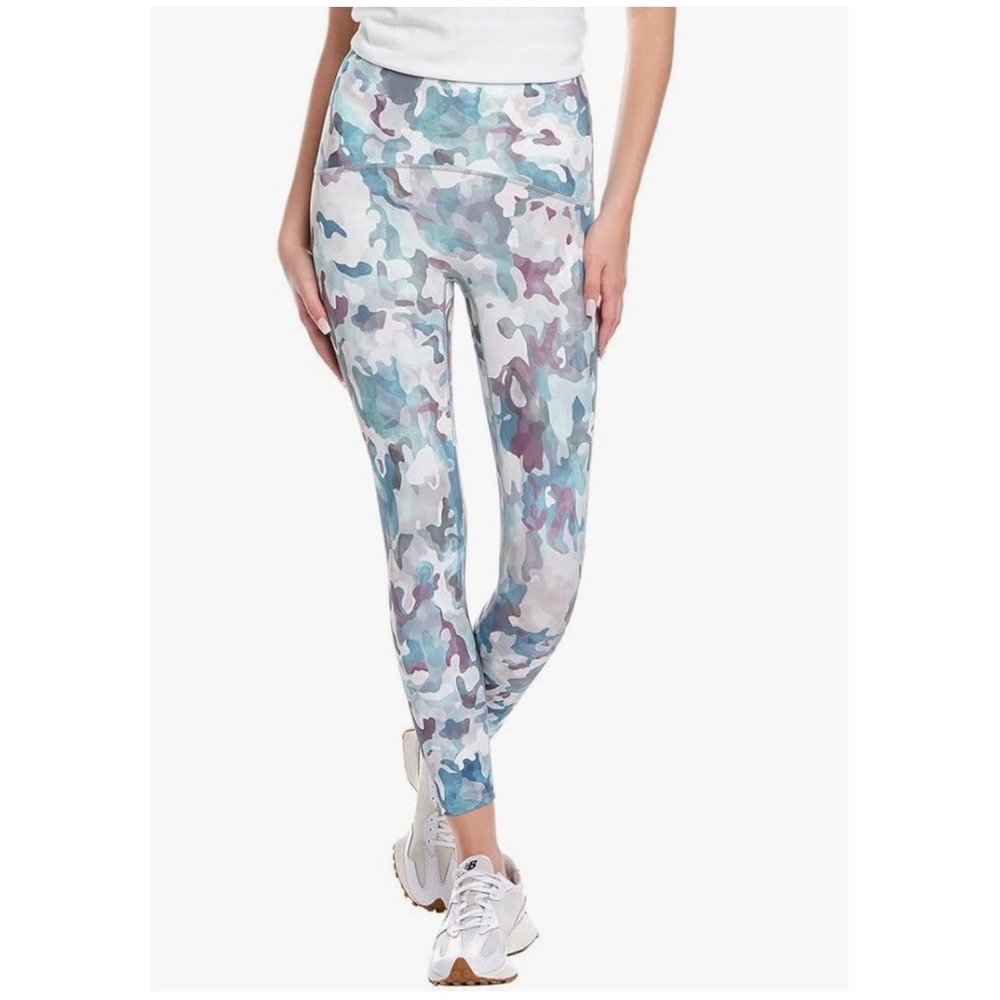 Spanx Womens Booty Boost Active 7/8 Leggings Painted Camo High Rise Large L/G